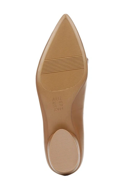 Naturalizer Lorna Womens Pointed Toe Loafers In English Tea Brown Leather