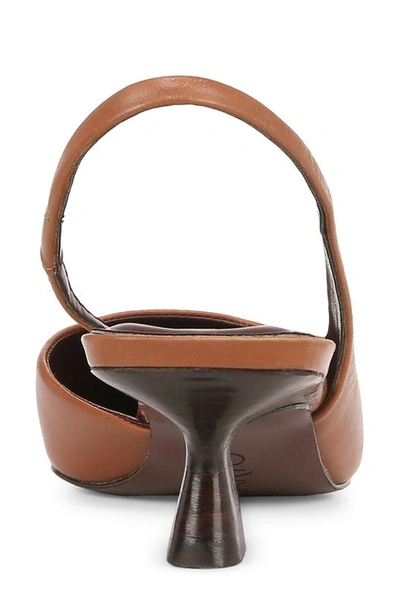 Sarto By Franco Sarto Devin Slingback Pointed Toe Pump In Rich Cognac