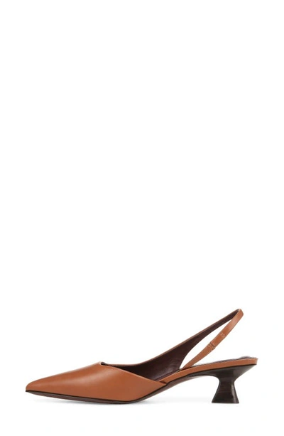 Shop Sarto By Franco Sarto Devin Kitten Heel Slingback Pump In Rich Cognac