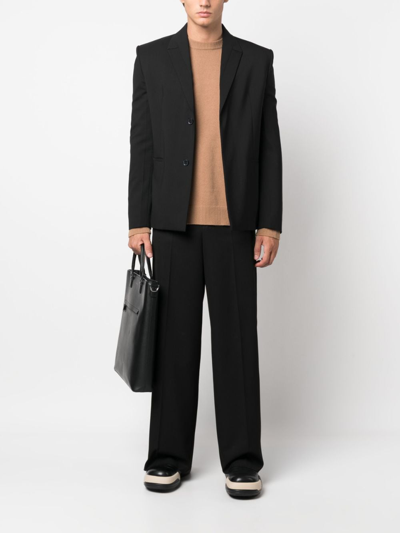 Roberto Collina Crew-neck Wool-blend Jumper In Neutrals