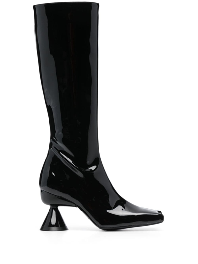 Shop Paula Canovas Del Vas 80mm Knee-length Boots In Black