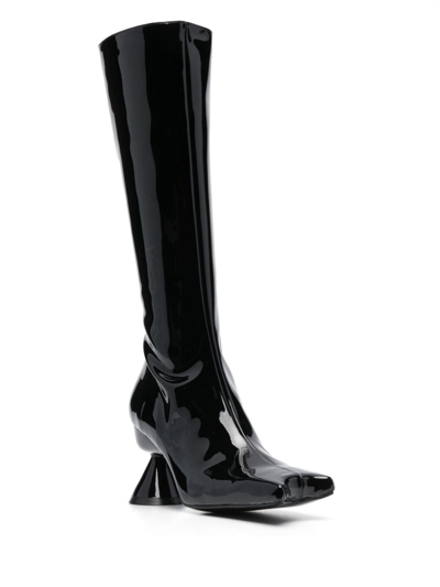 Shop Paula Canovas Del Vas 80mm Knee-length Boots In Black