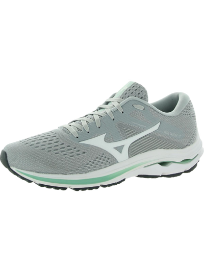 Shop Mizuno Wave Inspire 17 Womens Fitness Performance Running Shoes In Grey