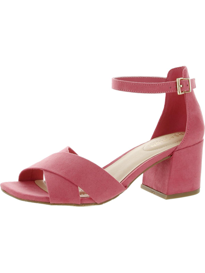 Shop Kenneth Cole Reaction Mix X-band Womens Faux Leather Dressy Block Heel In Pink