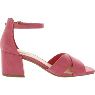 Shop Kenneth Cole Reaction Mix X-band Womens Faux Leather Dressy Block Heel In Pink