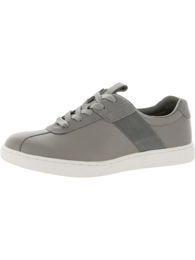 Shop Vionic Lono Mens Leather Lace-up Fashion Sneakers In Grey