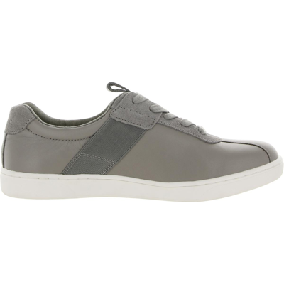 Shop Vionic Lono Mens Leather Lace-up Fashion Sneakers In Grey