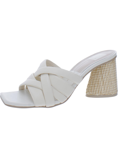 Shop Dolce Vita Pazlee Womens Dressy Leather Heels In White