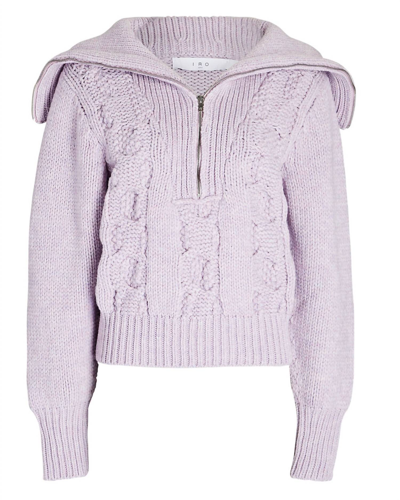 Shop Iro Holea Sweater In Light Purple