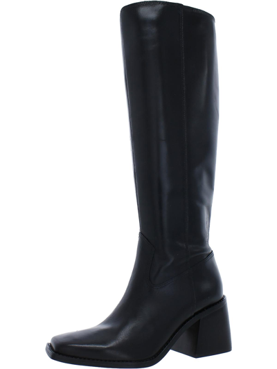 Shop Vince Camuto Sangeti Womens Leather Dressy Knee-high Boots In Black