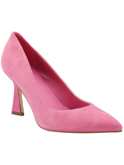 Shop Marc Fisher Relka Womens Suede Spoon Heel Pointed Toe Heels In Pink