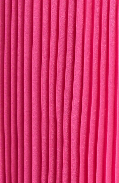 Shop Adelyn Rae Bianca Pleated Organza Midi Dress In Hot Pink