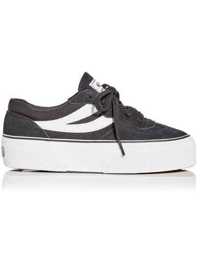 Shop Superga 3041revolley Suede Lifestyle Skate Shoes In Black