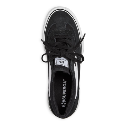 Shop Superga 3041revolley Suede Lifestyle Skate Shoes In Black