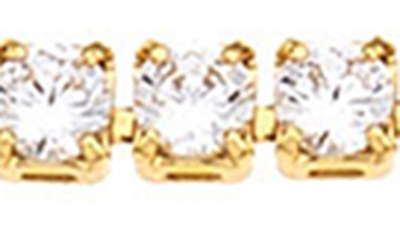 Ettika Thin Cubic Zirconia Anklet In Gold