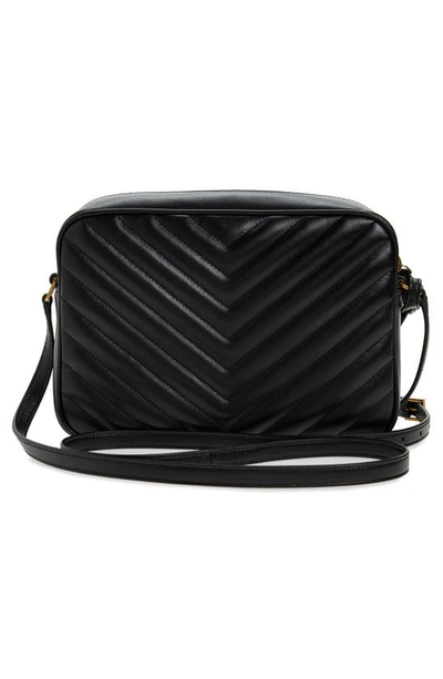 Shop Saint Laurent Lou Matelassé Leather Camera Bag In Black
