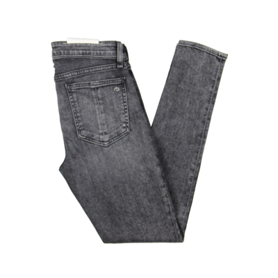 Shop Rag & Bone Womens Distressed Mid Rise Skinny Jeans In Multi