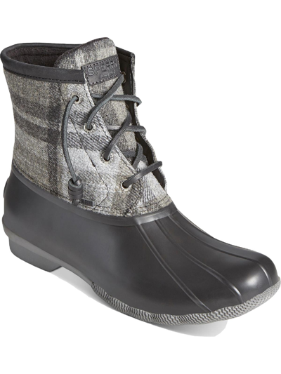 Shop Sperry Saltwater Womens Wool Lace I[ Rain Boots In Grey