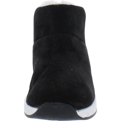 Shop J/slides Womens Faux Suede Bootie Ankle Boots In Black
