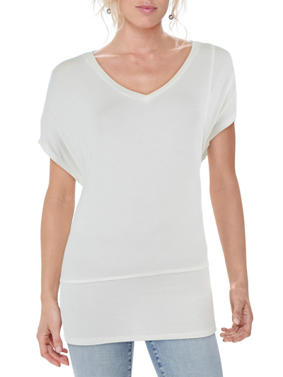 Shop &basics Womens Poncho Sleeve Panel Pullover Top In White