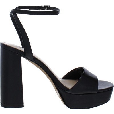Shop Vince Camuto Pendry Womens Leather Ankle Strap Platform Sandals In Black