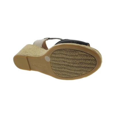 Lucky Brand Kyndra Womens Canvas Espadrille Wedges In Black
