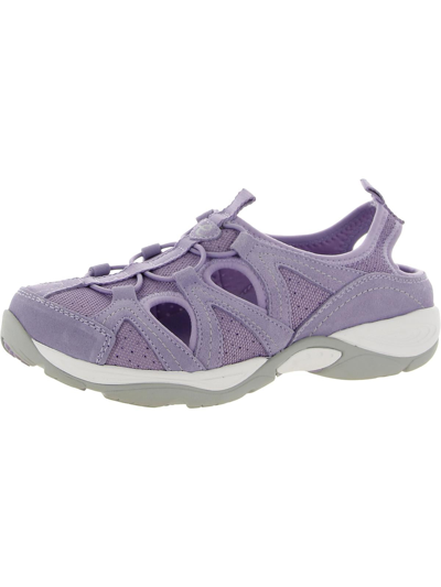 Shop Easy Spirit Earthen Womens Suede Mesh Walking Shoes In Purple