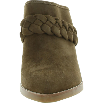 Shop Dolce Vita Womens Slip-on Pointed Toe Block Heels In Brown