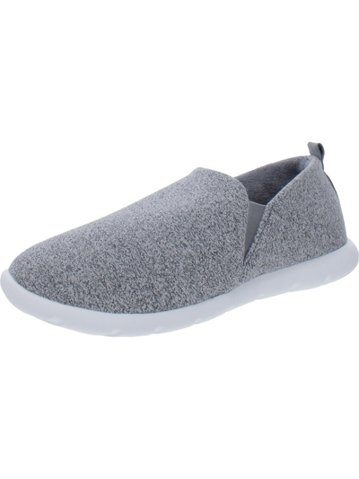 Shop Isotoner Womens Heathered Slip On Slip-on Sneakers In Grey