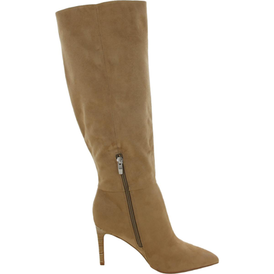Nine West Richy2 Womens Faux Suede Pumps Knee-high Boots In Multi