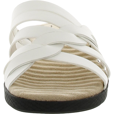 Shop Easy Street Womens Slip On Open Toe Slide Sandals In White