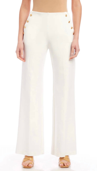 Shop Fifteen Twenty Button Pocket Pants In White