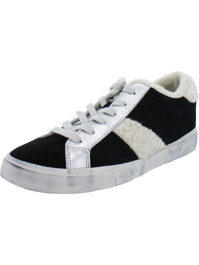 Shop Marc Fisher Ltd Mello Womens Leather Faux Fur Casual And Fashion Sneakers In Multi