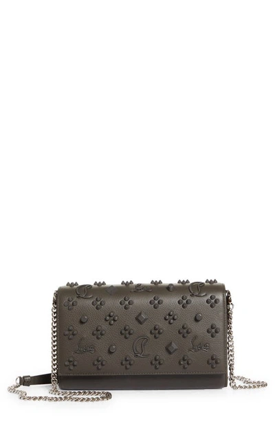 Shop Christian Louboutin Paloma Empire Calfskin Clutch In I629 Rocket/ Rocket