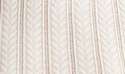 Shop Rag & Bone Christina Funnel Neck Sleeveless Wool Blend Pointelle Sweater In Ivory