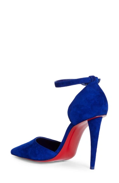 Shop Christian Louboutin Astrida Bride Pointed Toe Pump In 4088 Galactiqueen/ Lin Galact