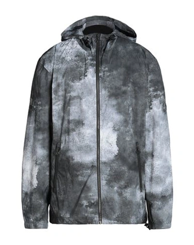 Diesel J-warrett-logo Man Jacket Lead Size 42 Nylon In Grey