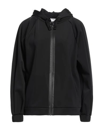 Wolford Woman Sweatshirt Black Size S Polyester, Polyamide, Elastane In Black
