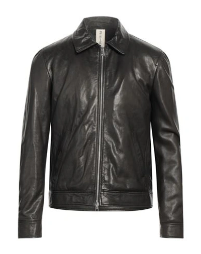 Shop Delan Man Jacket Black Size 38 Ovine Leather