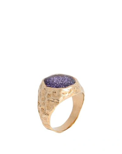 Shop Voodoo Jewels Sigillum Ring Woman Ring Gold Size 5.25 Bronze, Resin