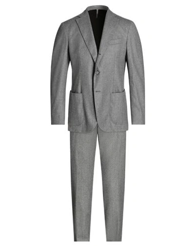 Shop Santaniello Man Suit Grey Size 44 Wool