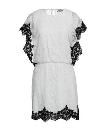 Shop Anna Molinari Woman Mini Dress White Size 12 Viscose, Polyamide