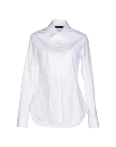 Karl Lagerfeld Solid Color Shirts & Blouses In White