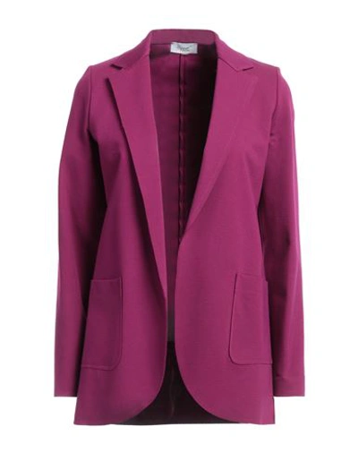 Shop Hopper Woman Blazer Mauve Size 6 Viscose, Nylon, Elastane In Purple