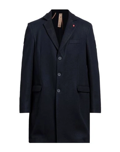 Shop Bernese Milano Man Coat Midnight Blue Size 44 Polyester