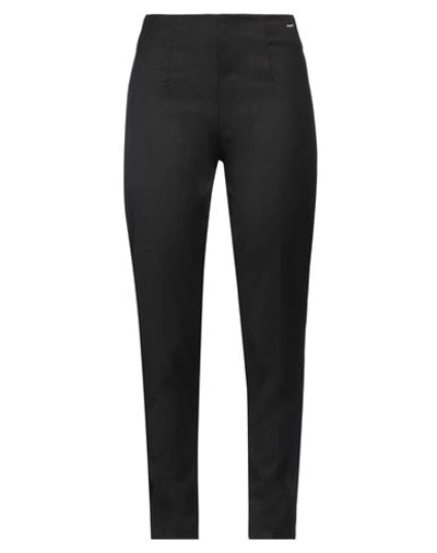 Mdm Mademoiselle Du Monde Woman Pants Black Size 10 Polyester, Viscose, Elastane In Black