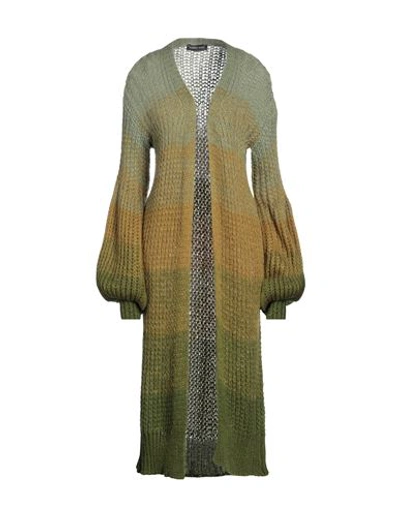 Shop Vanessa Scott Woman Cardigan Green Size Onesize Acrylic, Polyamide, Mohair Wool, Wool