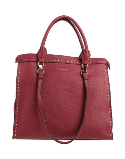 Shop Tosca Blu Woman Handbag Burgundy Size - Pvc - Polyvinyl Chloride In Red