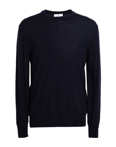 Shop Pt Torino Man Sweater Midnight Blue Size 48 Virgin Wool