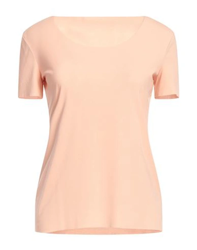 Shop Wolford Woman T-shirt Blush Size Xs Modal, Elastane In Pink